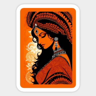 Classic Indian woman Sticker